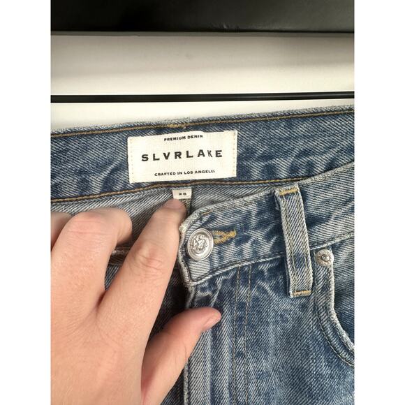 SLVRLAKE Distressed Virgina Slim Jean Size 28 - Picture 5 of 7